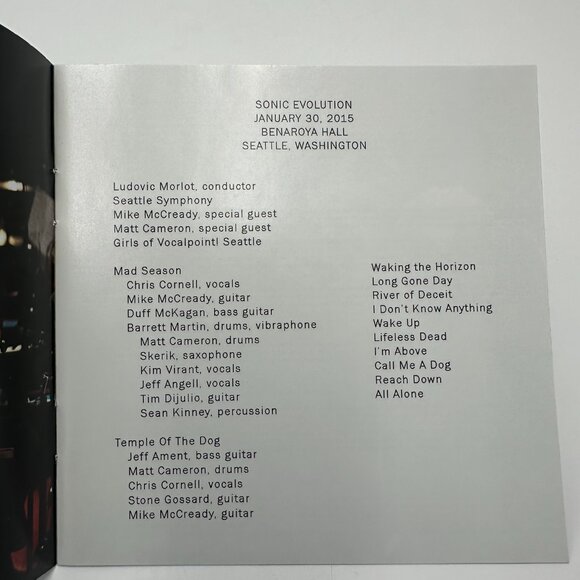 Mad Season & Seattle Symphony, Sonic Evolution 2015 CD / Rare CD Tested & Works - Picture 4 of 12